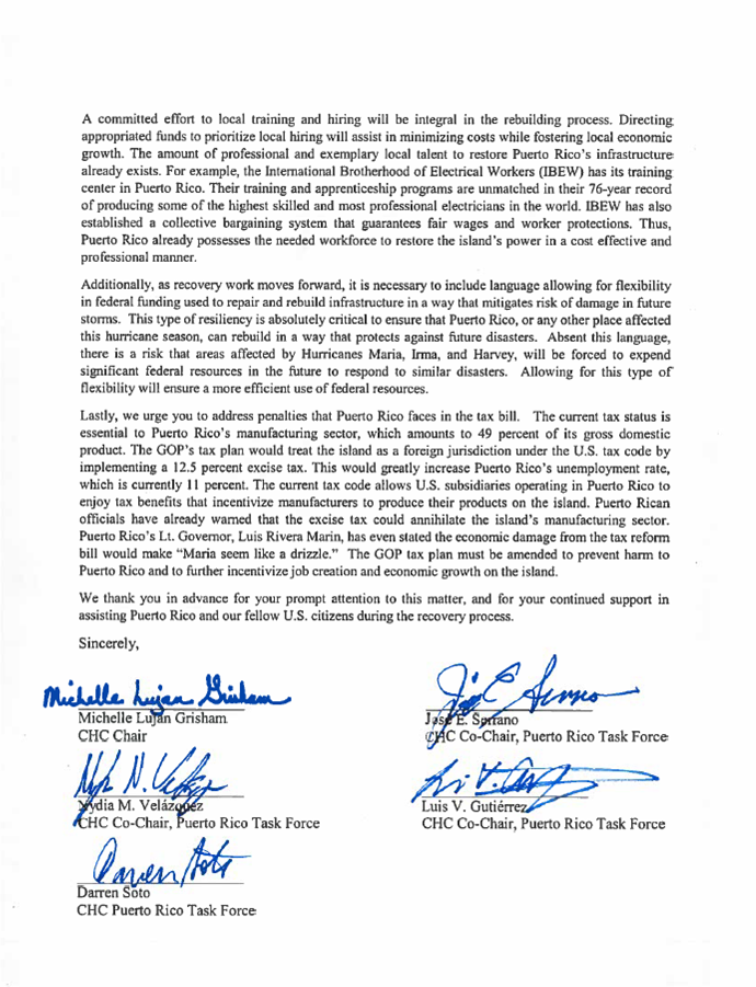 CHC PR Supp Letter 2 